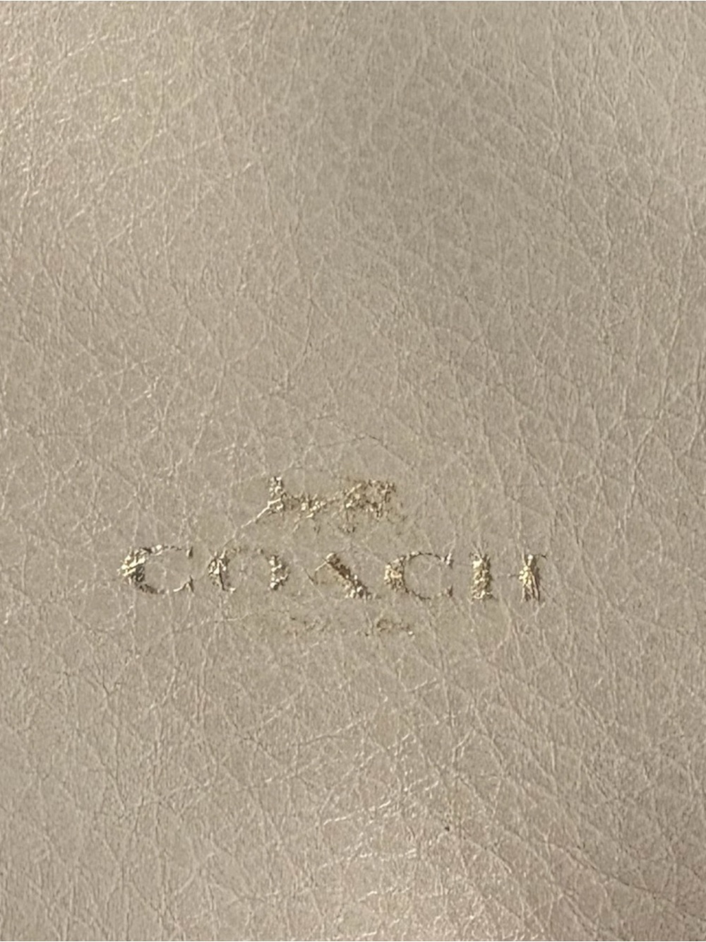 COACH Derby Cream Pebble Leather Shoulder Tote F58660 - Picture 2 of 8